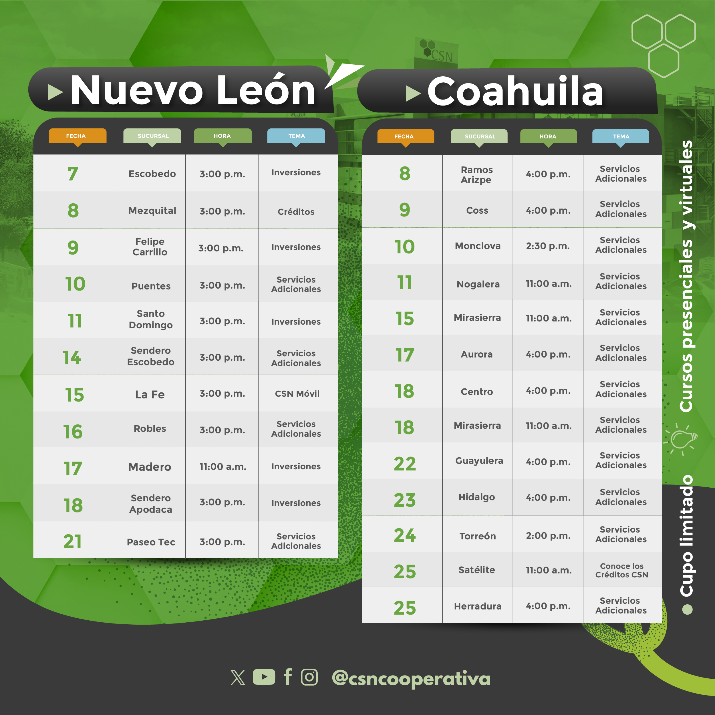 Cursos y Talleres